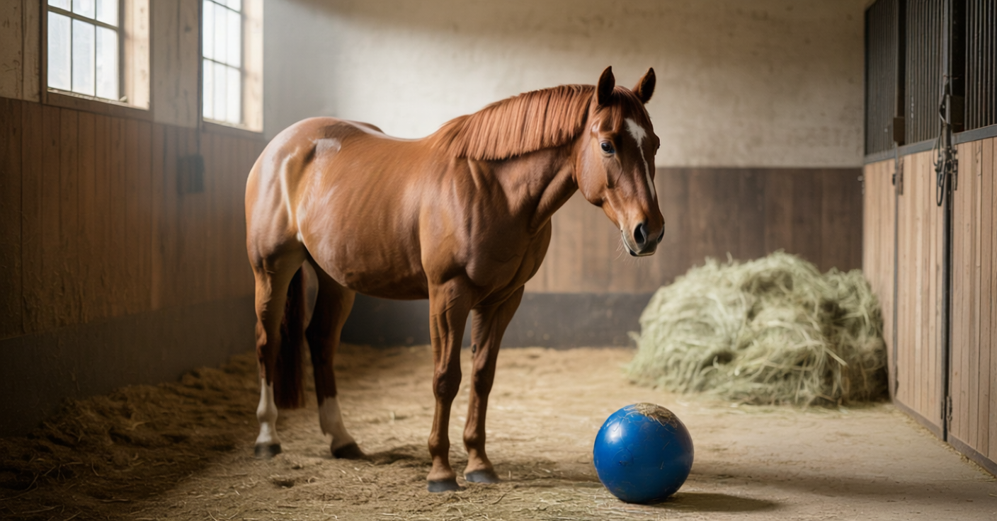 winter enrichment for horses