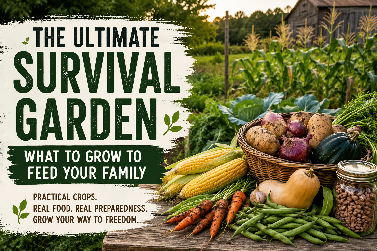 The Ultimate Survival Garden: What to Grow to Feed Your Family