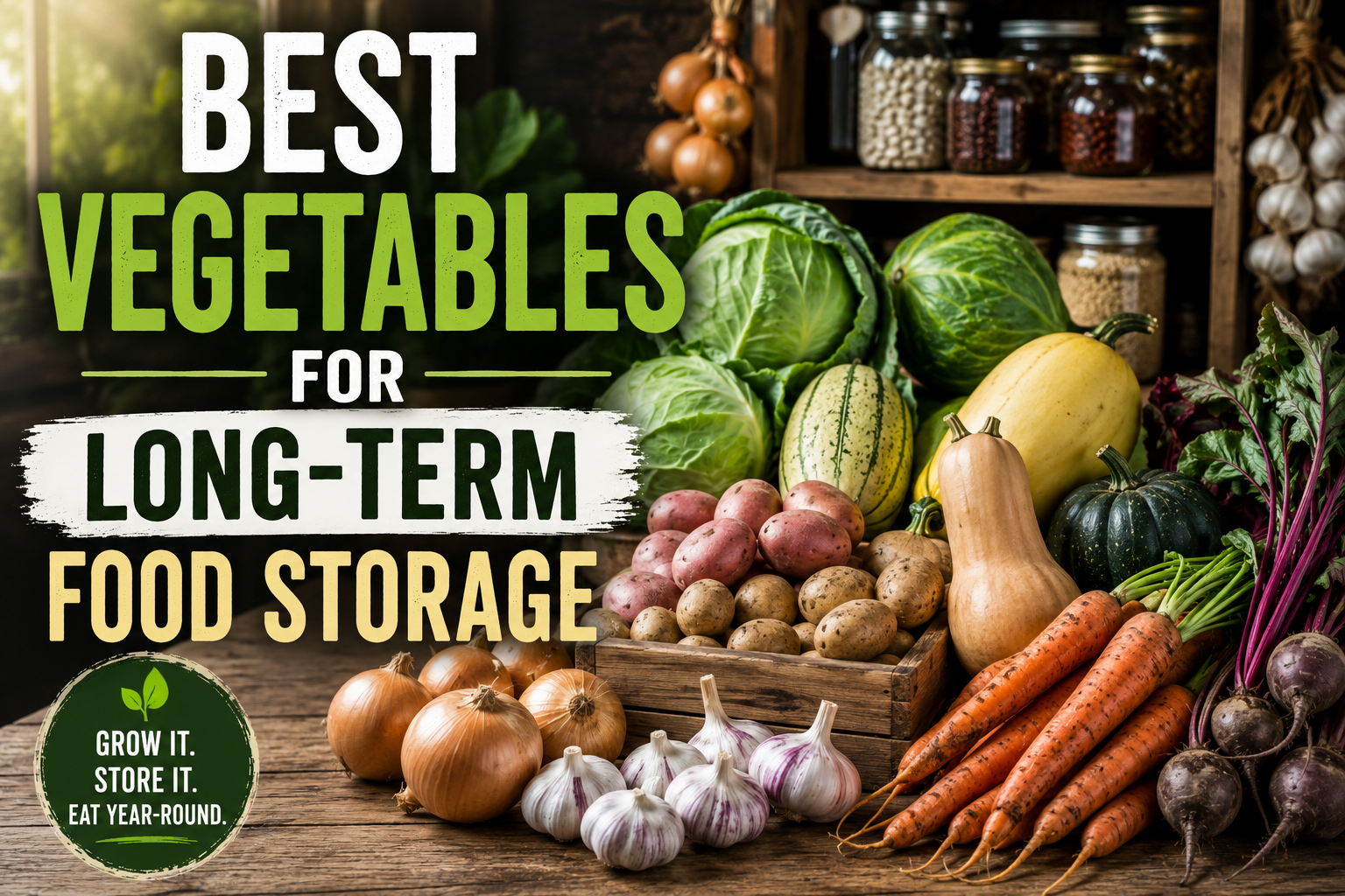 Best Vegetables for Long-Term Food Storage