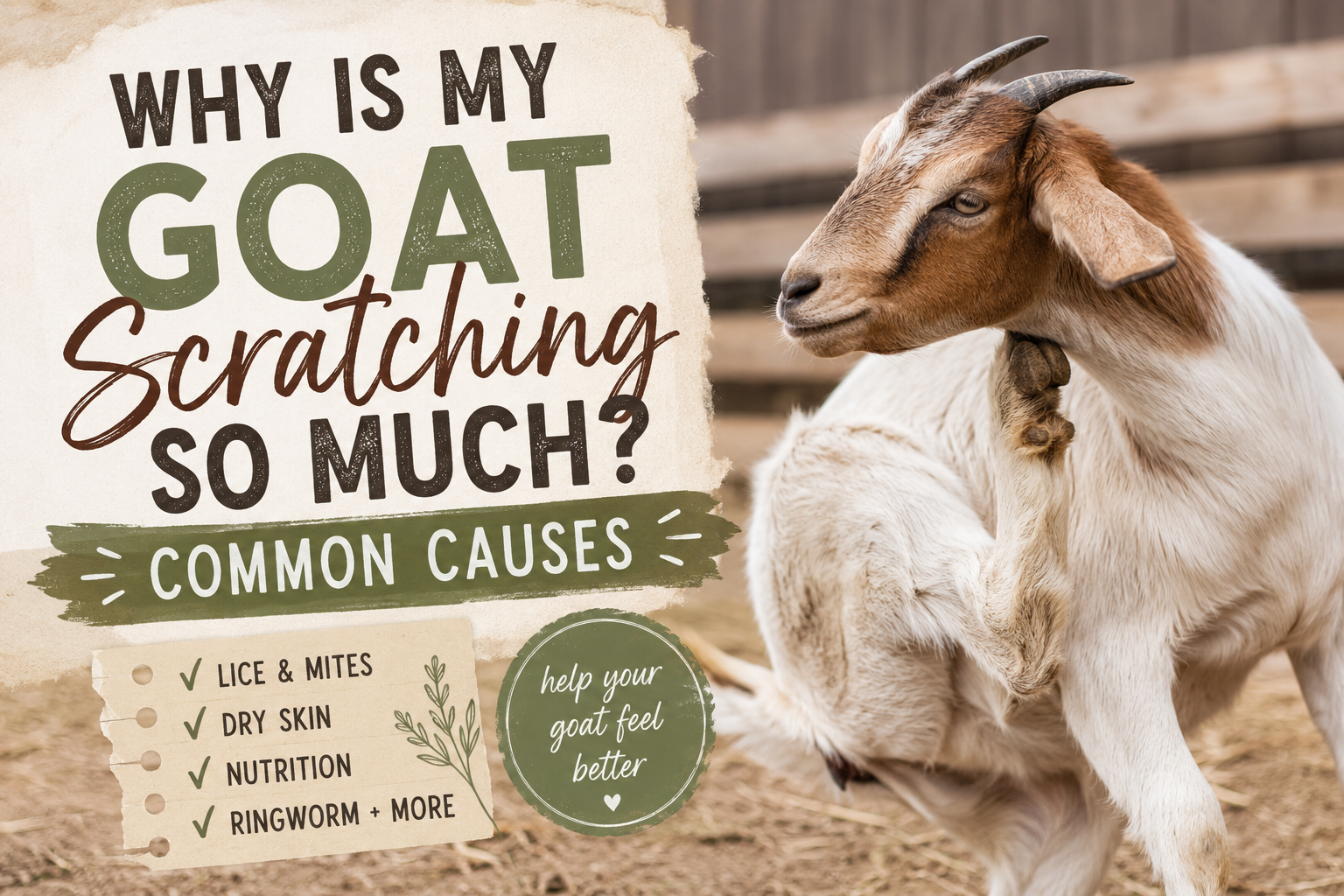 why is my goat scratching so much