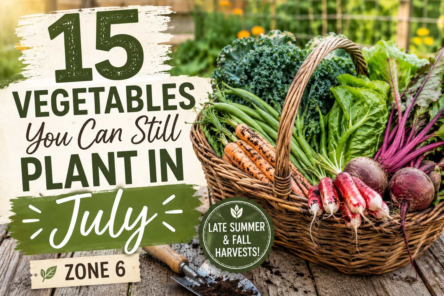 what to plant in july zone 6