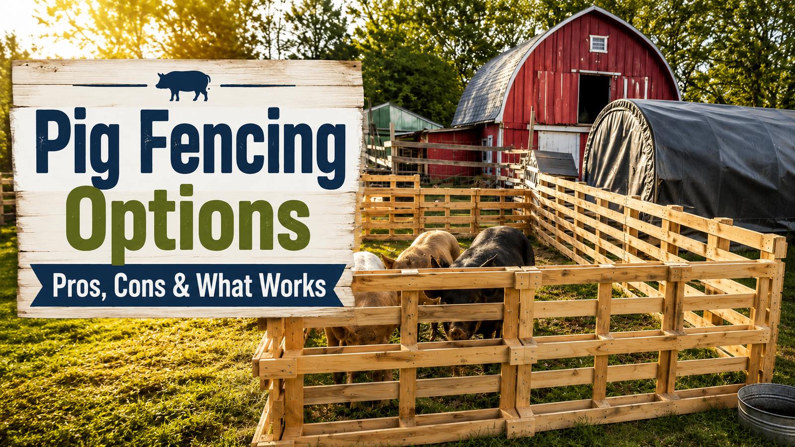 Pig Fencing Options: Pros, Cons, and What Actually Works for Homestead Pigs