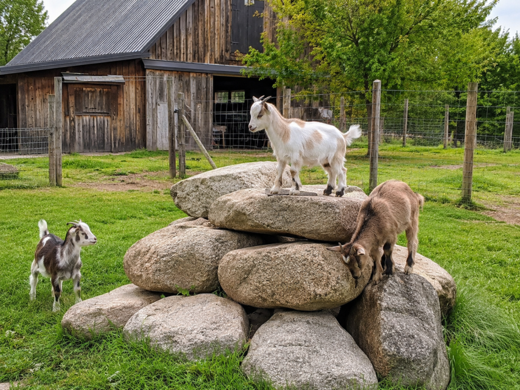 Goat rock playground