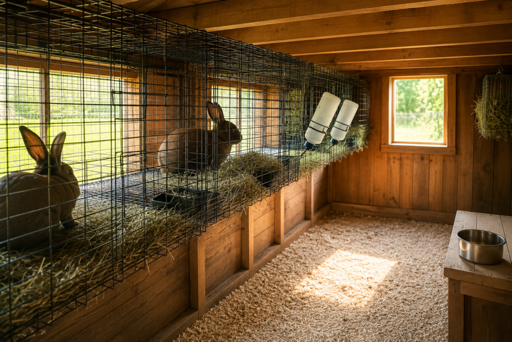Rabbitry setup