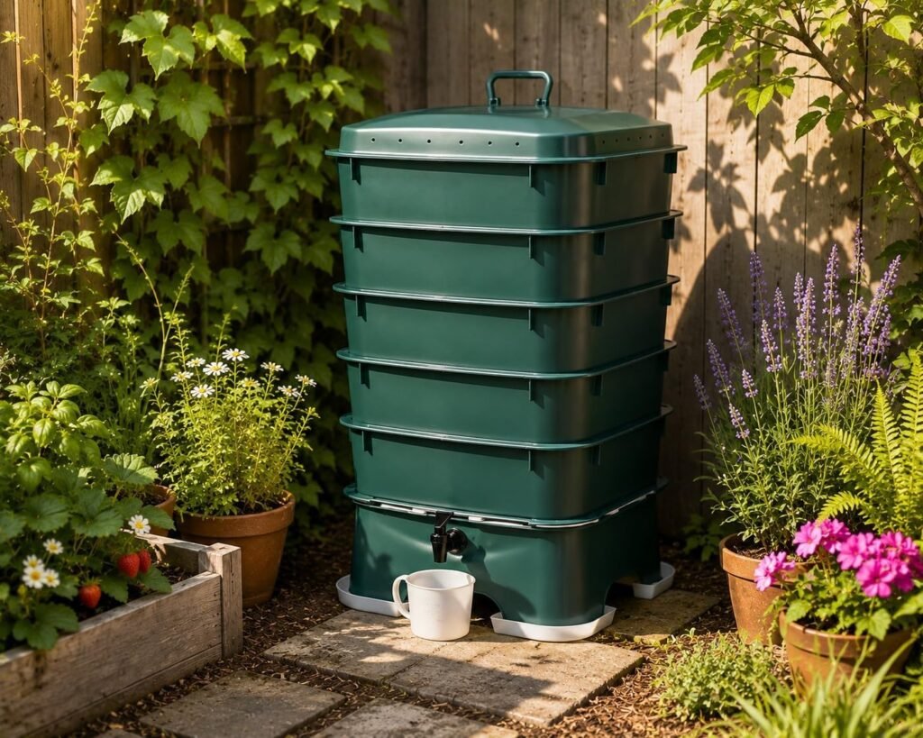Worm compost bin