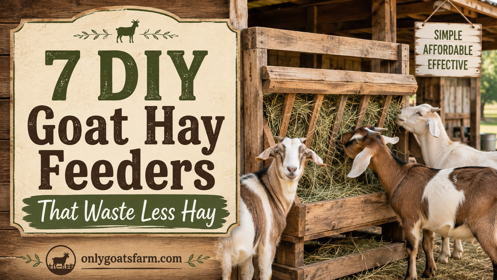 Diy goat hay feeders