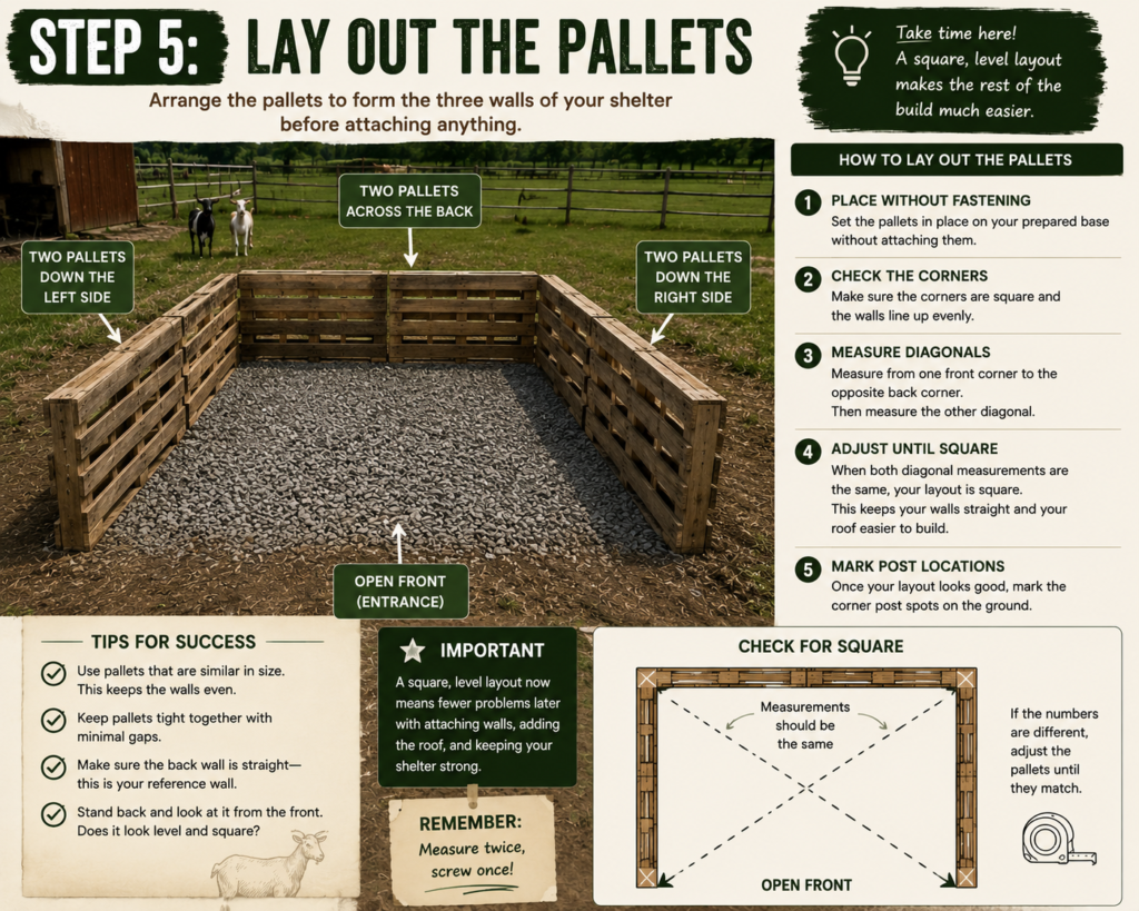 Goat pallet house step