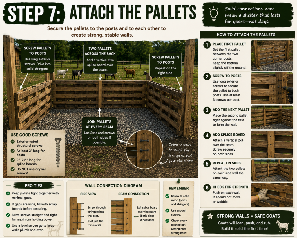 Goat pallet house step