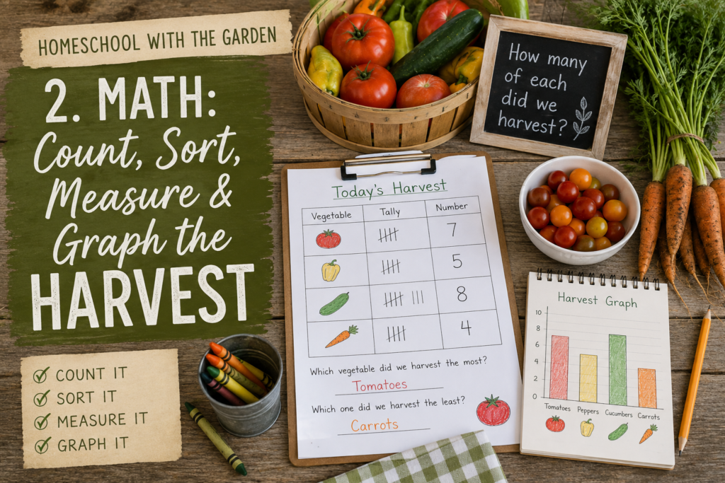 Homeschool math garden activity