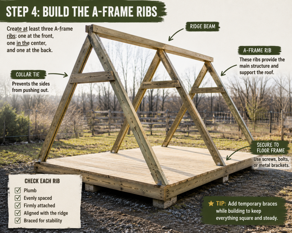 Step 4 pallet a frame shelter