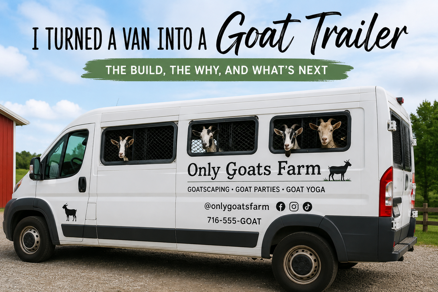 I Built a Goat Trailer Out of a Chevy Astro