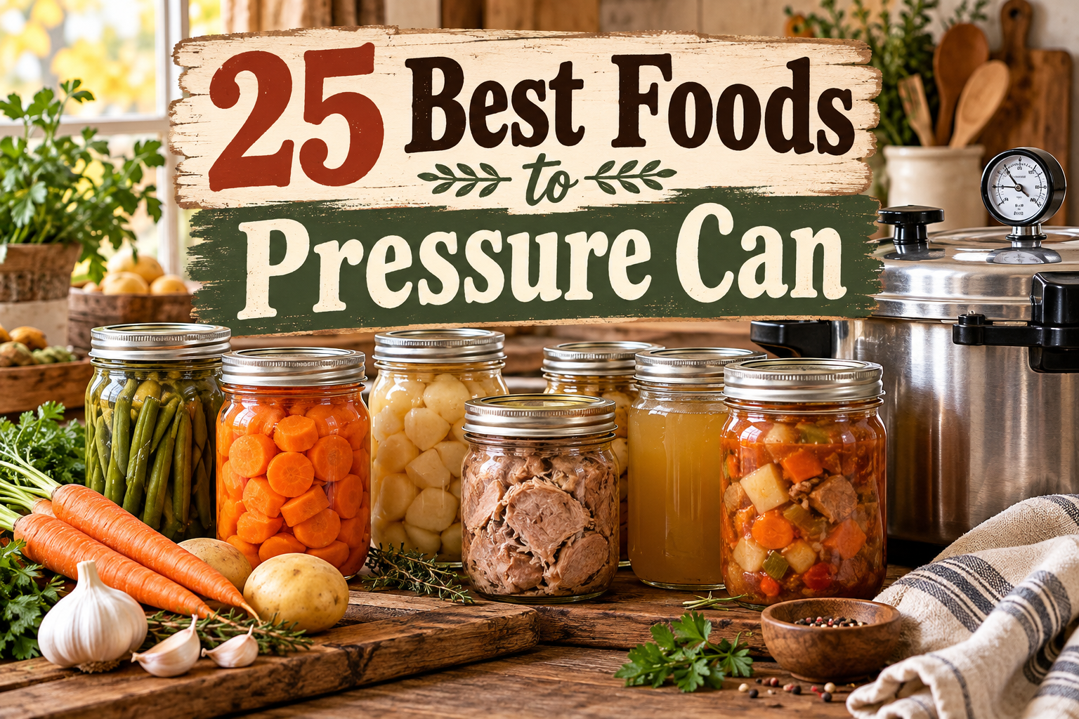 25 best foods to pressure can