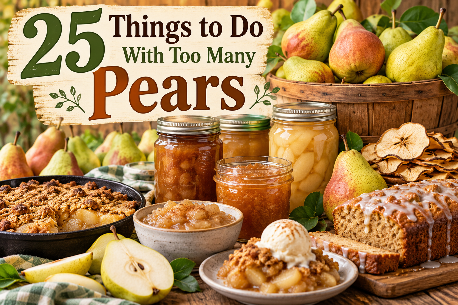 25 things to do with too many pears