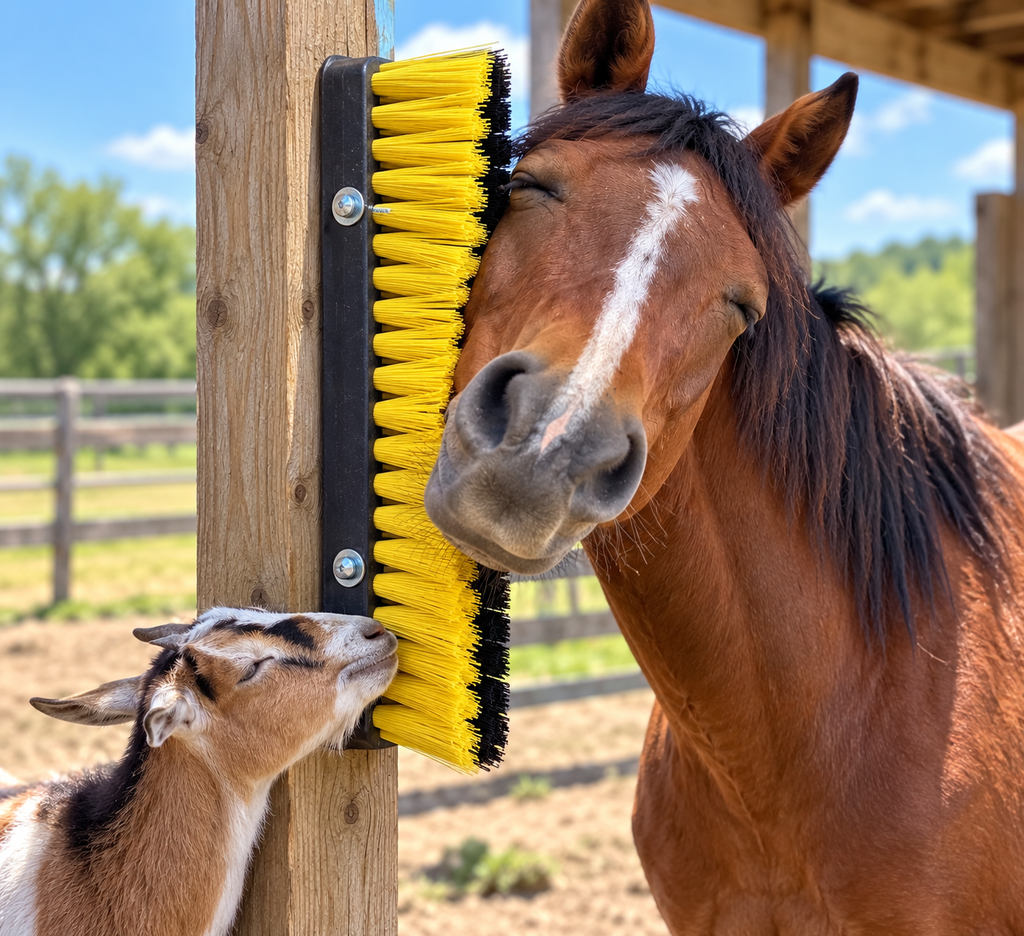 Broom handle horse toy