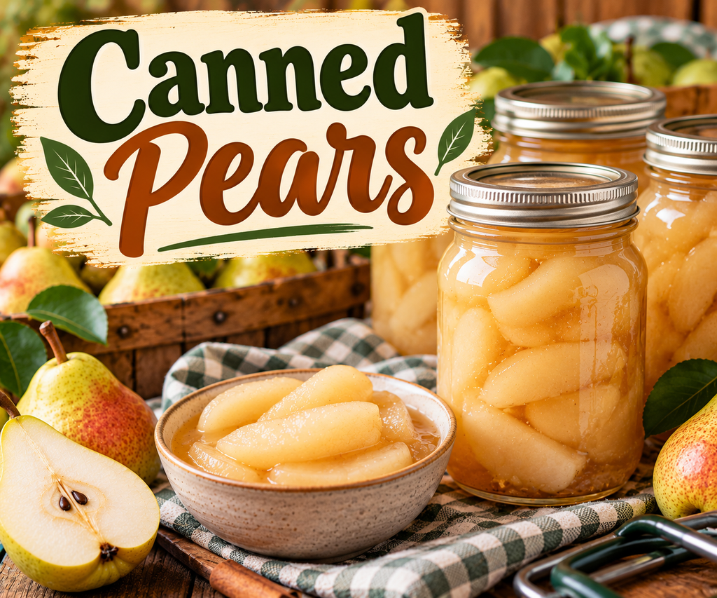 Canned pears