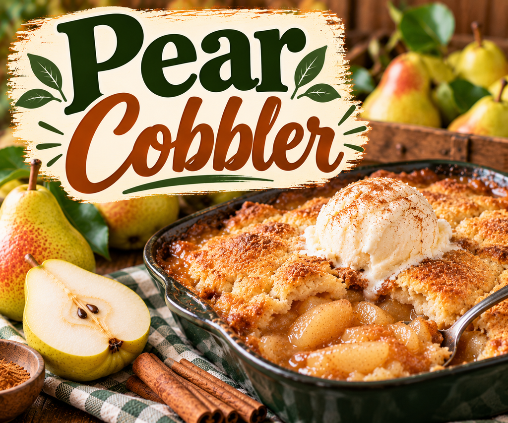Pear cobbler