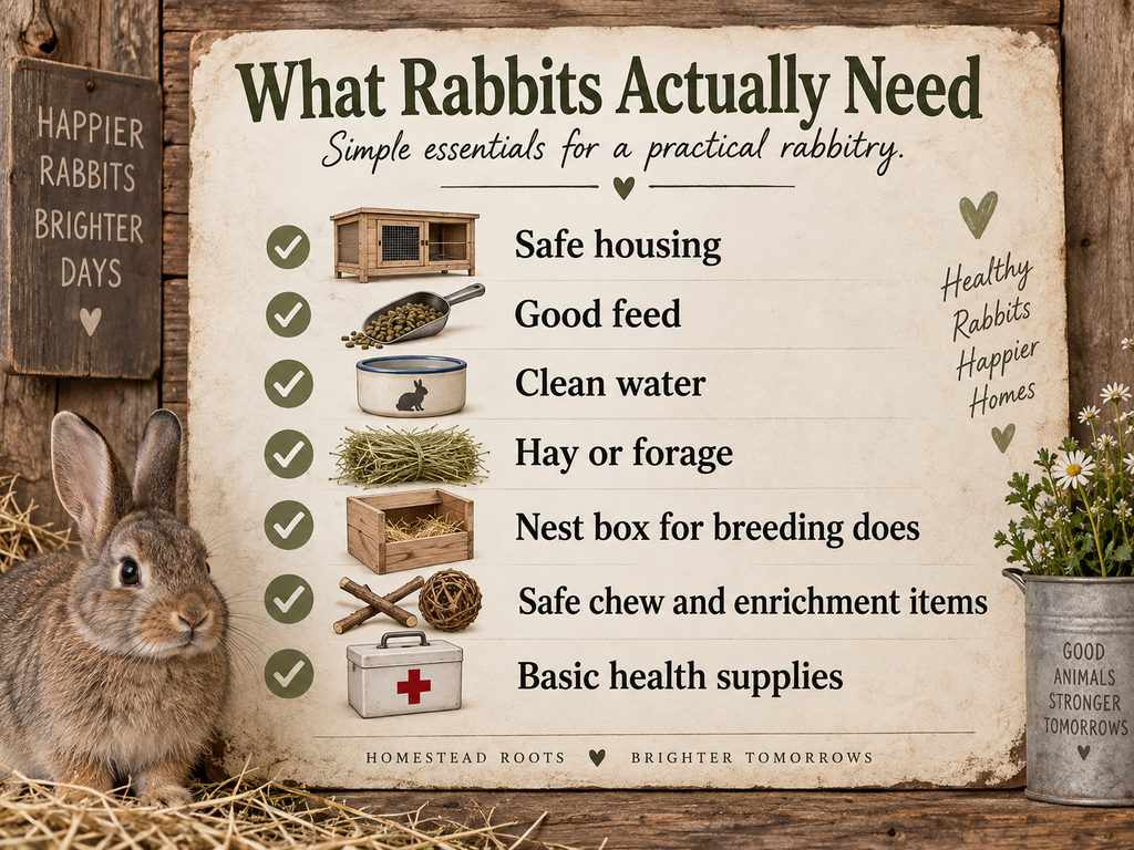 What rabbits need